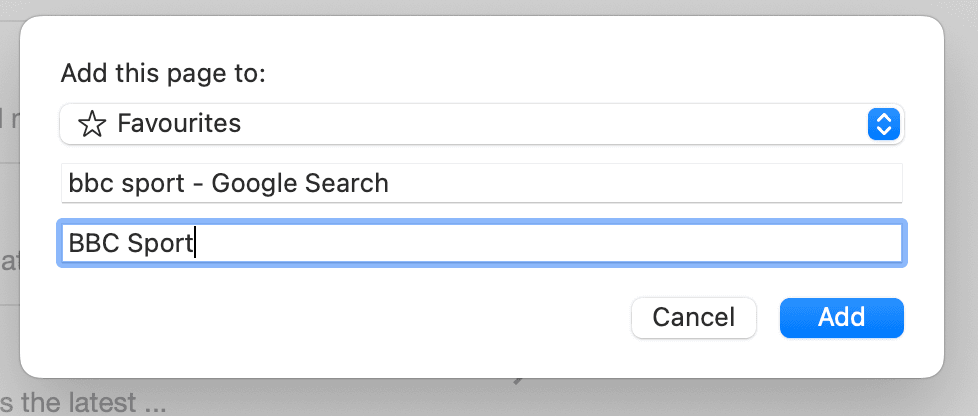 Explanation of Add this page Safari for seniors
