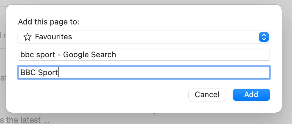 Explanation of Add this page Safari for seniors