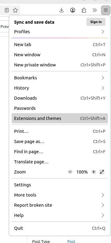 Extensions and Themes Firefox explanation for seniors